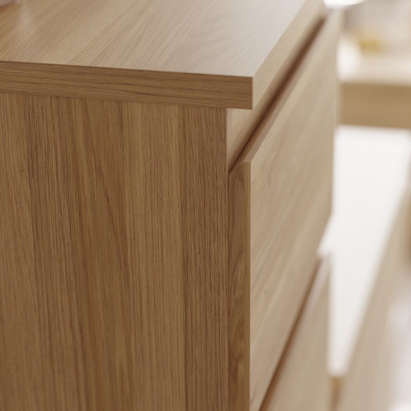 Edmore 79.8cm 3-Drawer Chest – Mauvella Oak – image 8