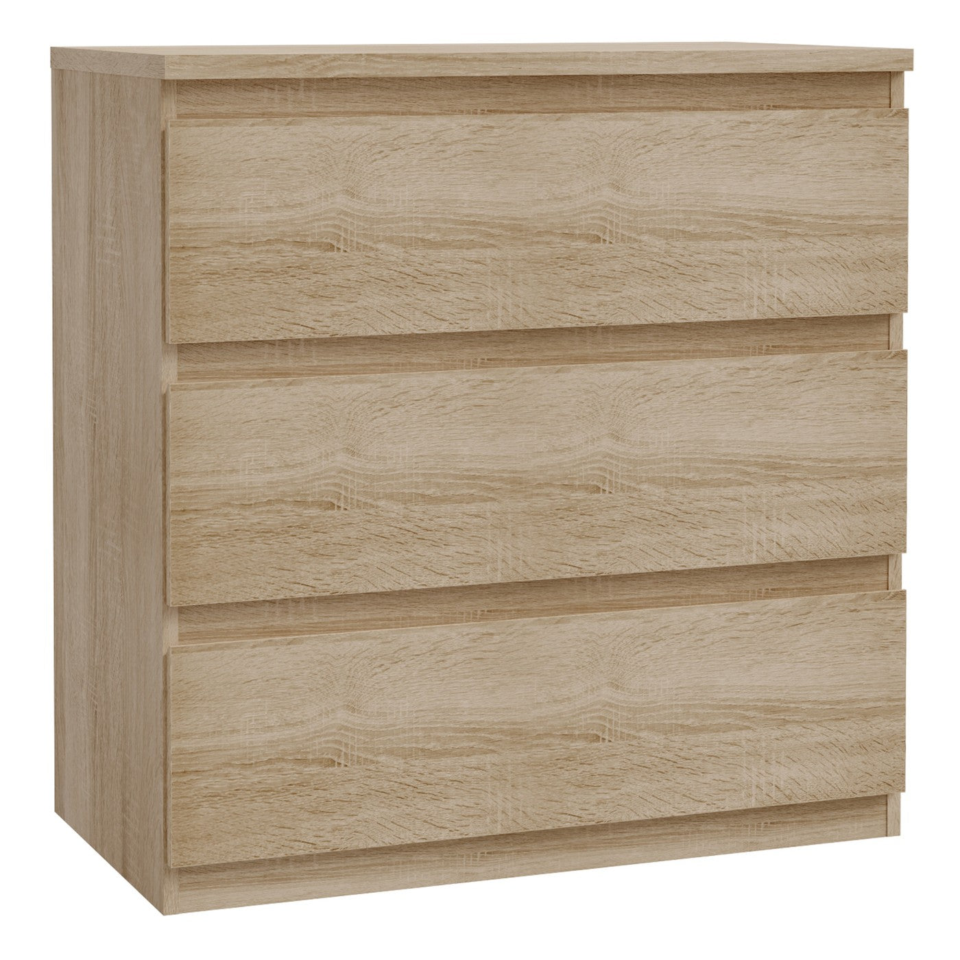 Edmore 79.8cm 3-Drawer Chest – Sonoma Oak – image 2