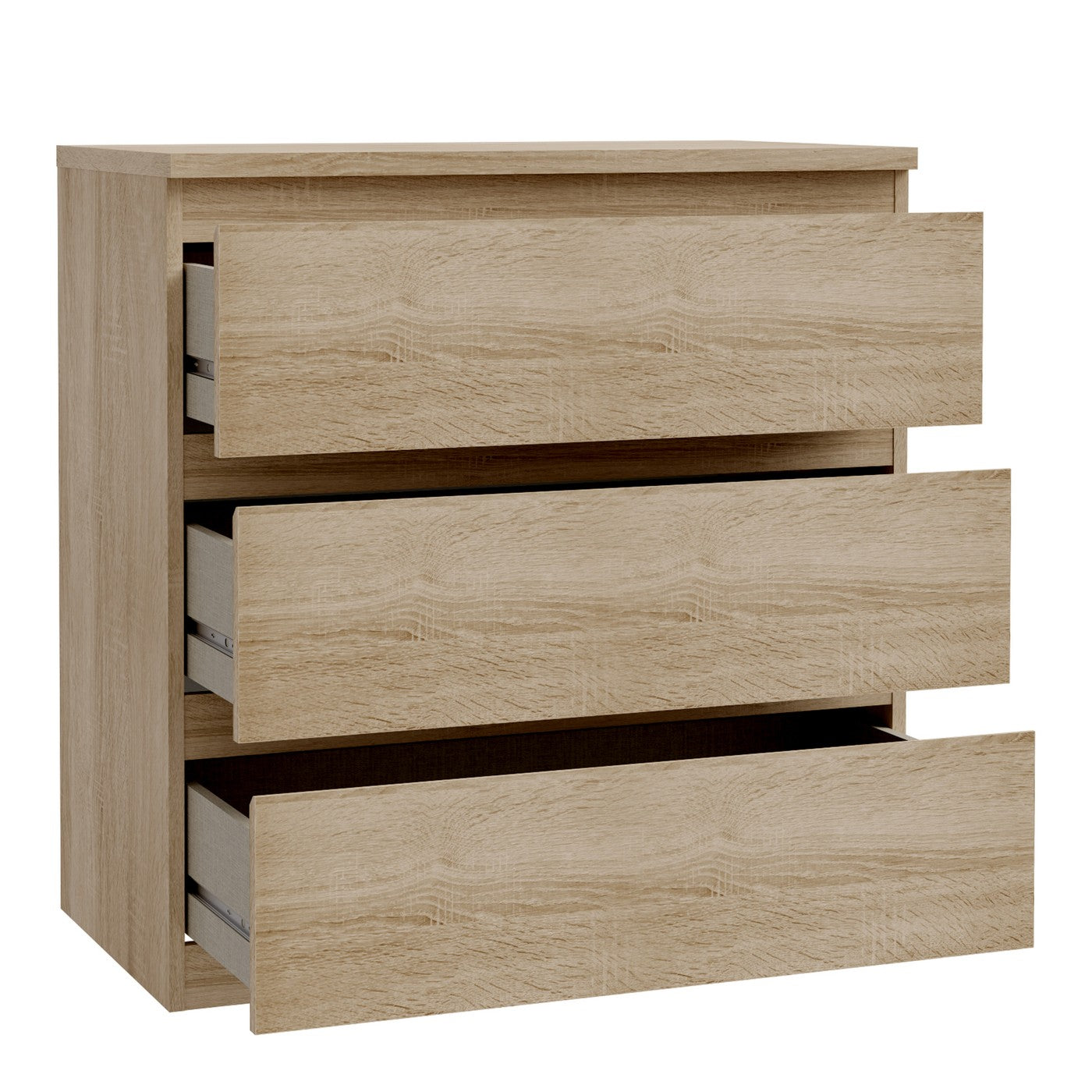 Edmore 79.8cm 3-Drawer Chest – Sonoma Oak – image 5