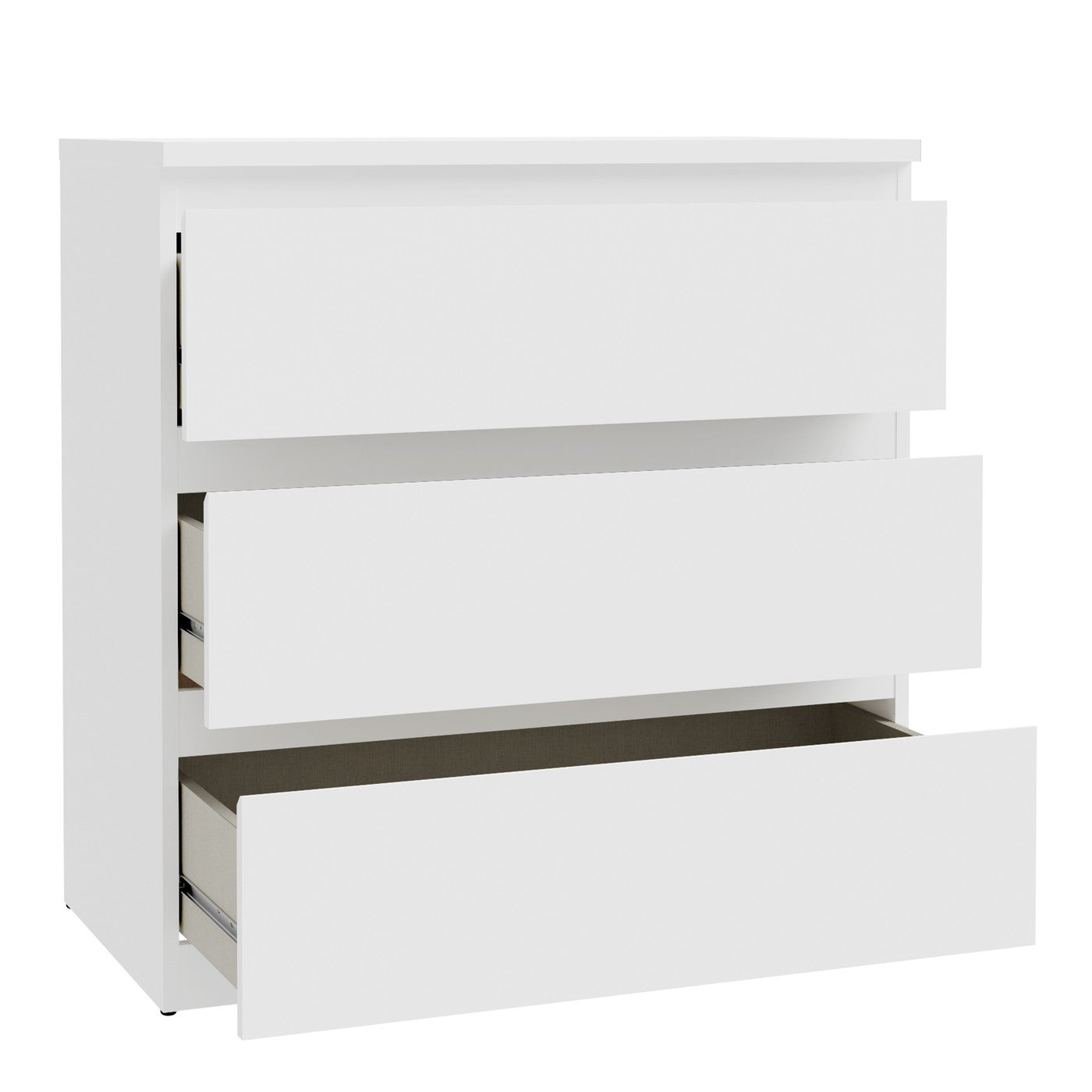 Edmore 79.8cm 3-Drawer Chest – White – image 5