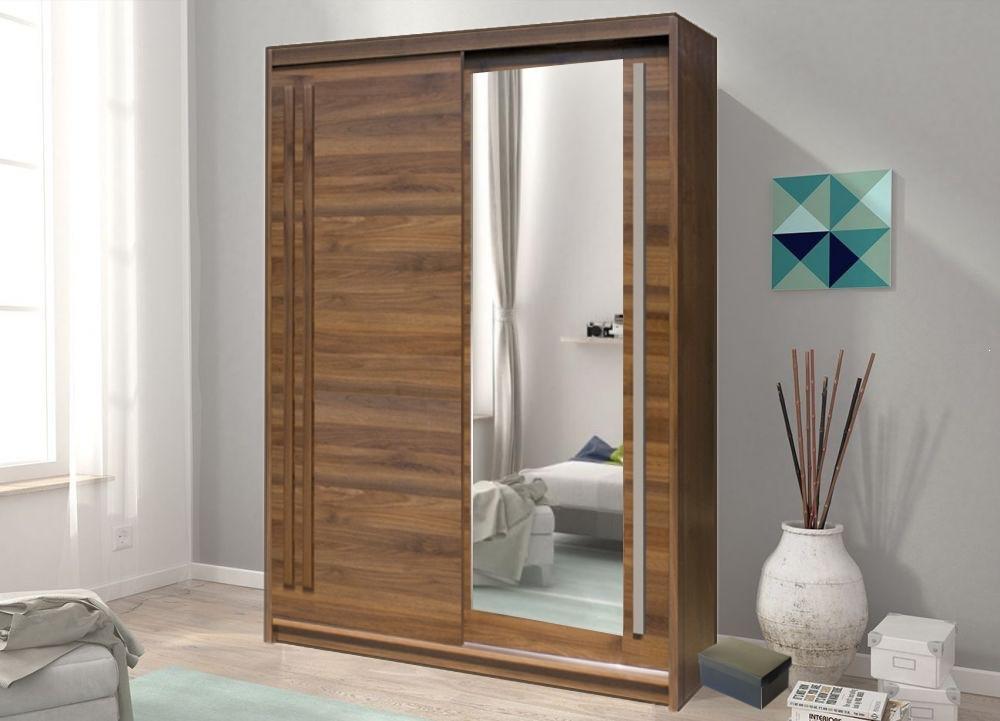 Effect 2 Sliding Door Wardrobe 175cm - Oak Lancelot – image 5