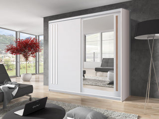 Effect 2 Sliding Door Wardrobe 200cm - Anderson Pine