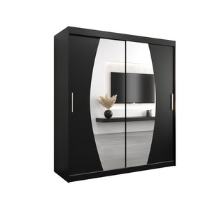 Elypse Sliding Door Wardrobe 180cm - Black — view 1