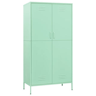 Emrik Steel Wardrobe With 2 Doors In Mint