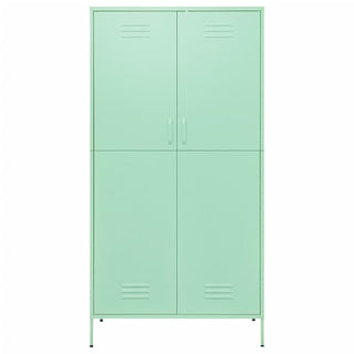 Emrik Steel Wardrobe With 2 Doors In Mint