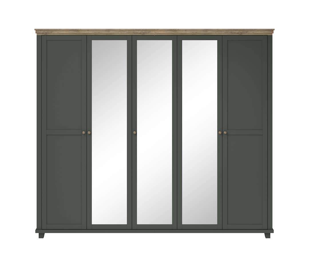 Evora 21 - 5 Door Wardrobe 246cm - gallery image 3