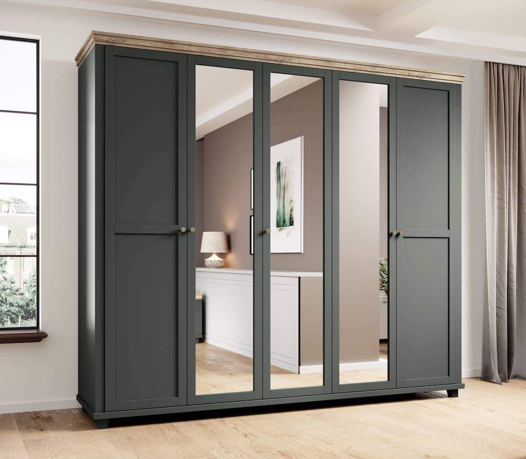 Evora 21 - 5 Door Wardrobe 246cm - gallery image 5