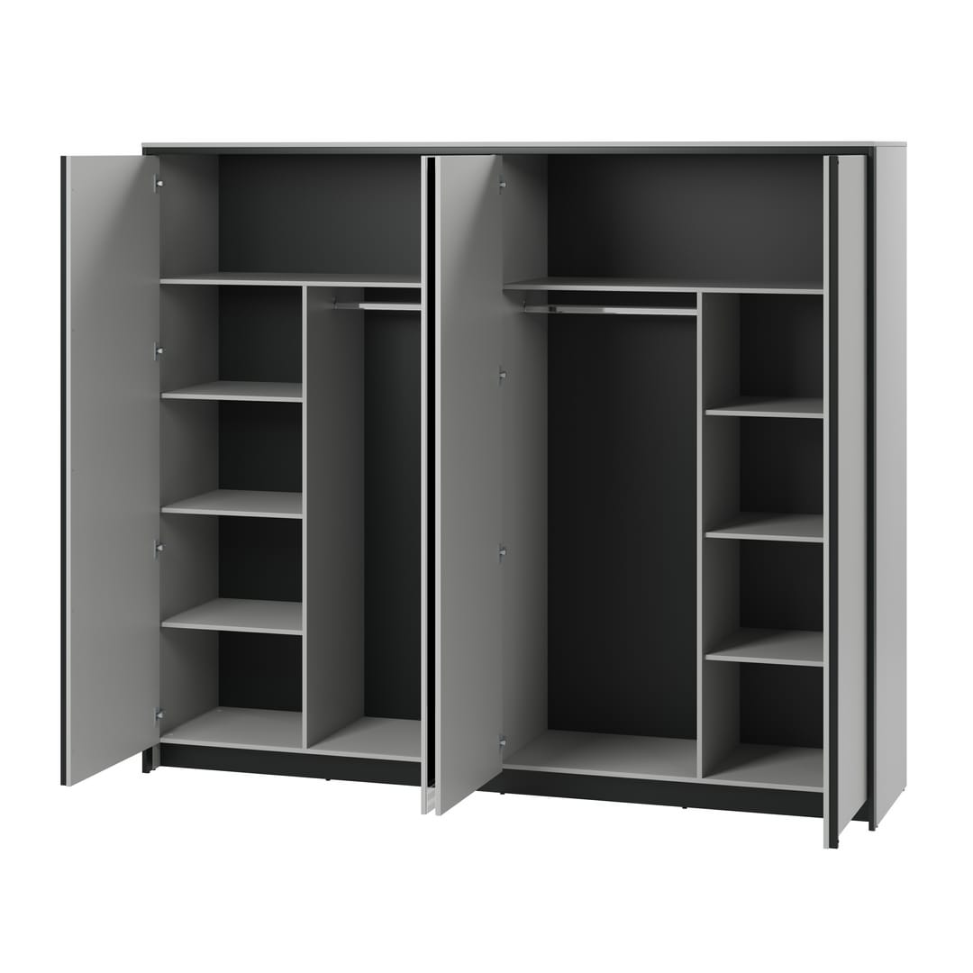 Gris Hinged Door Wardrobe 250cm - gallery image 2