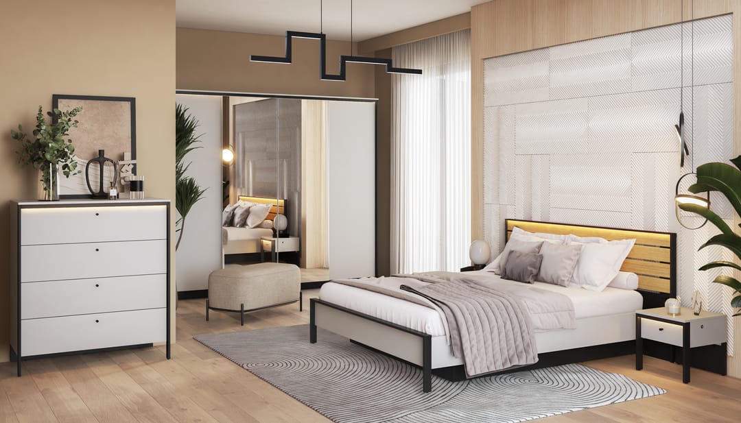 Gris Hinged Door Wardrobe 250cm - gallery image 6