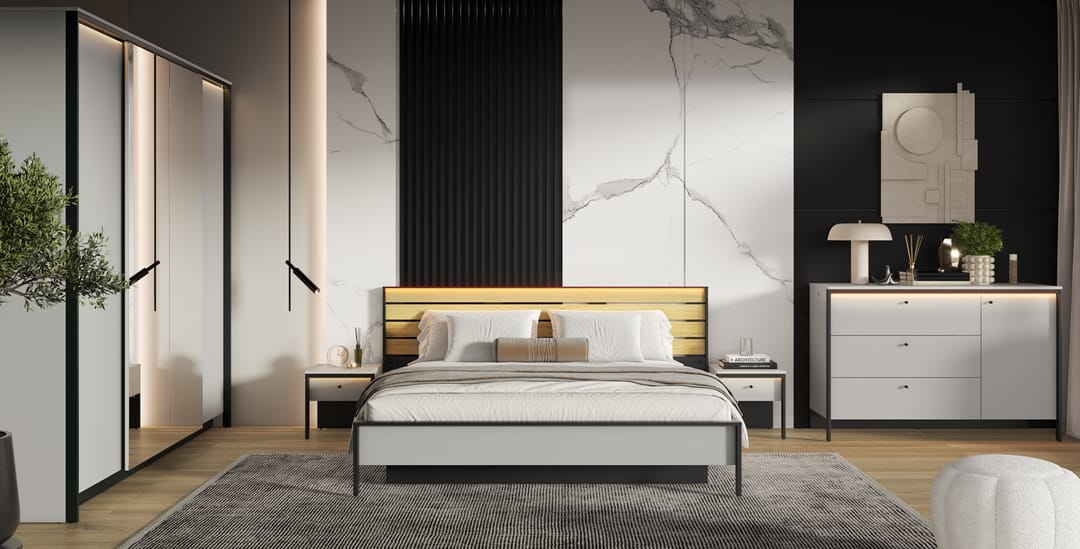 Gris Hinged Door Wardrobe 250cm - gallery image 7