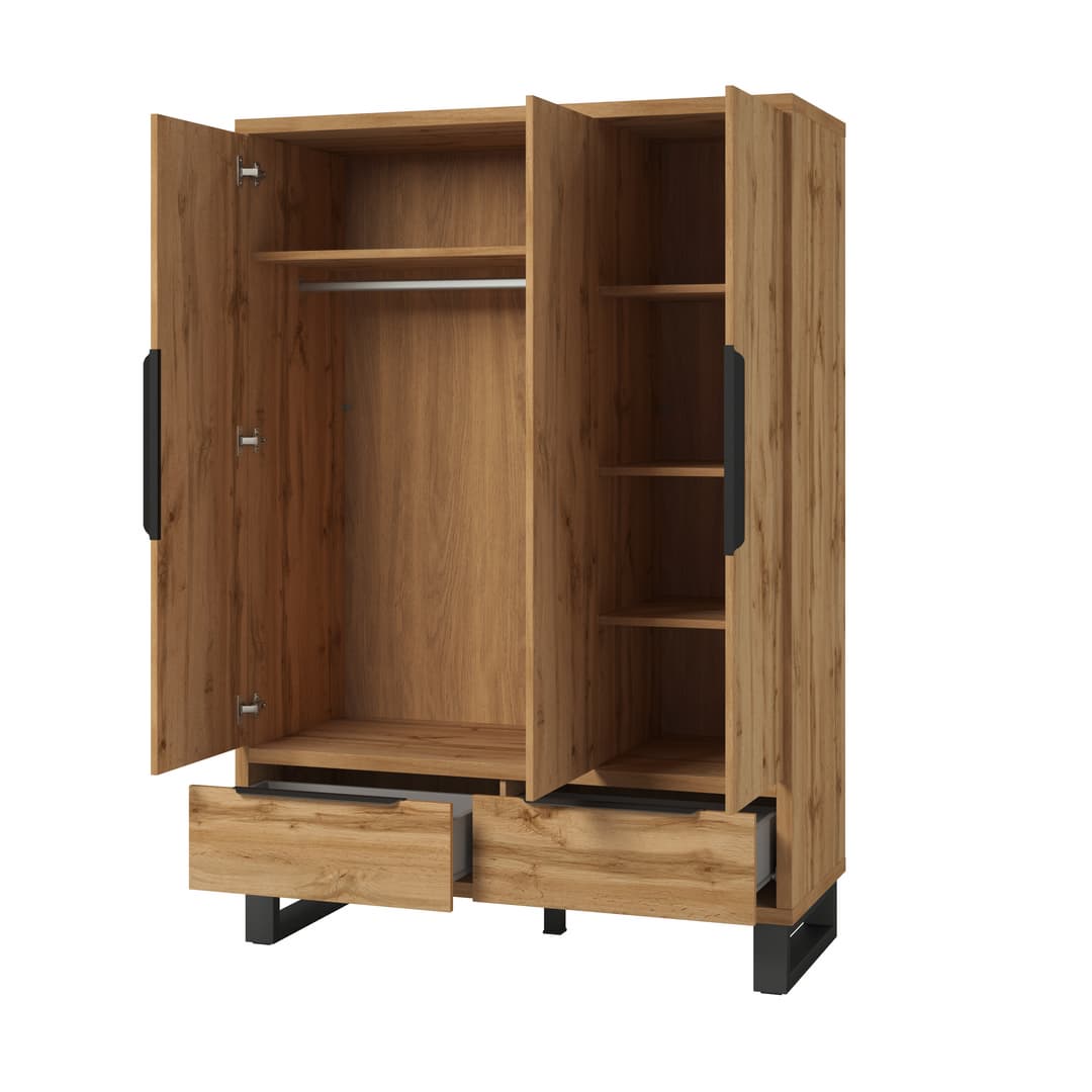 Halle Hinged Door Wardrobe 145cm - gallery image 2