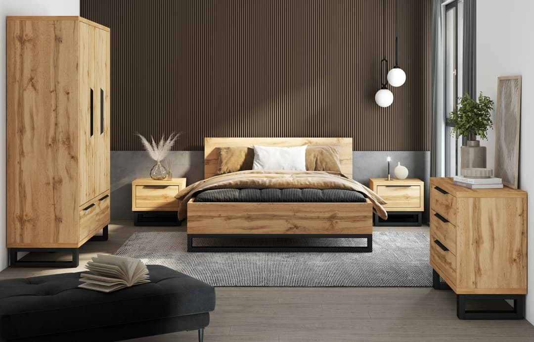 Halle Hinged Door Wardrobe 145cm - gallery image 4