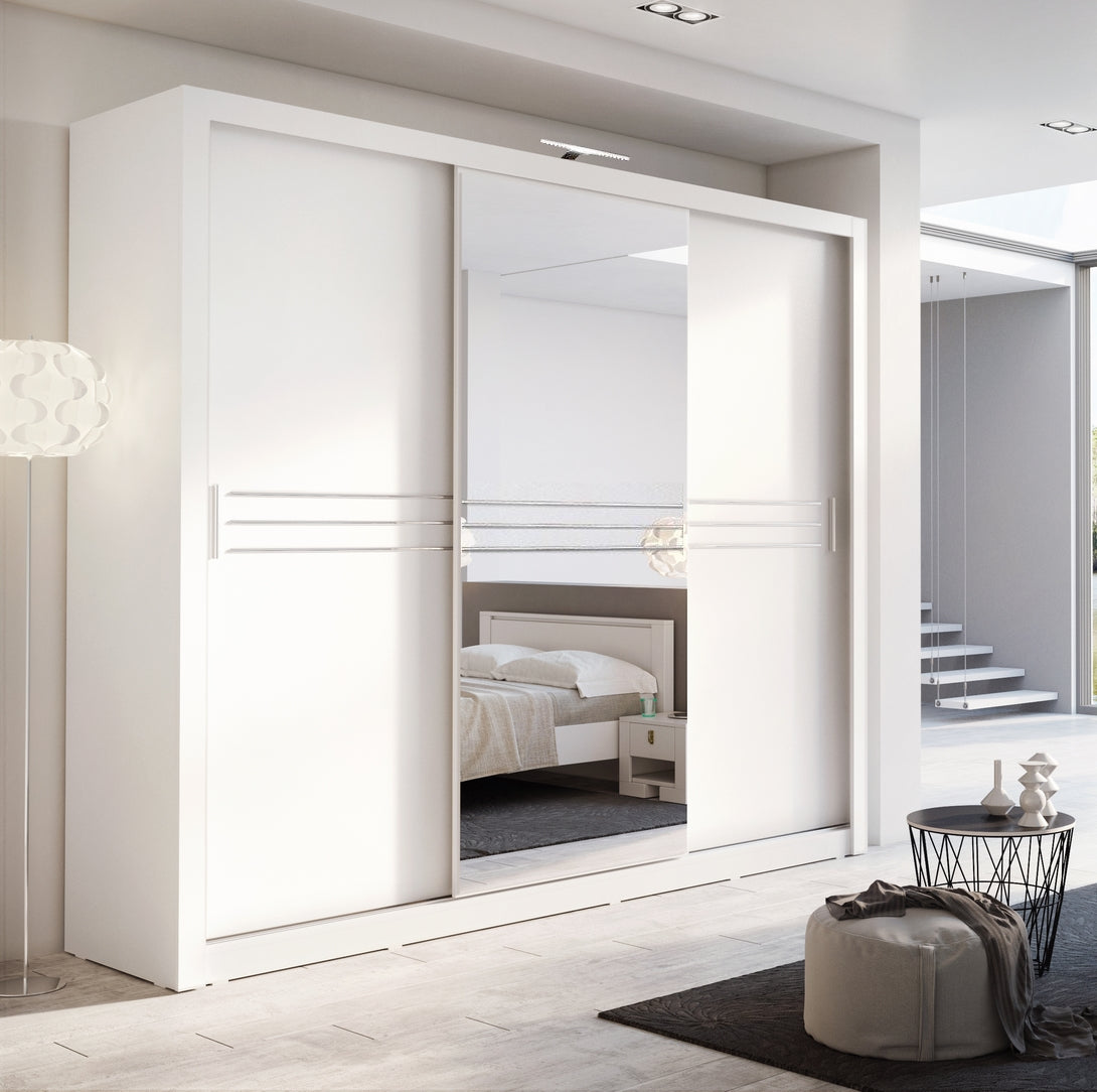 Havana ID-11 Sliding Door Wardrobe 250cm - Grey Matt – image 3