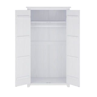 Havanan Wooden Wardrobe With 2 Doors In White