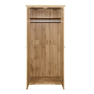 Hebron Wooden Wardrobe With 2 Doors In Oak