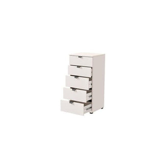 Higham 45cm 5-Drawer Narrow Chest - Arctic White