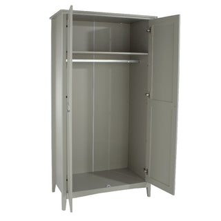Kamuy Wooden Wardrobe With 2 Doors In Grey