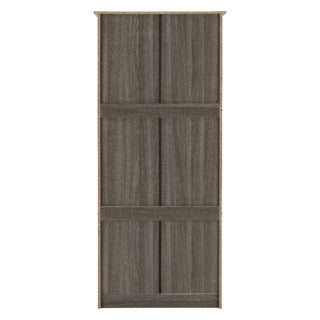 Laggan Wooden Wardrobe With 2 Doors In Black