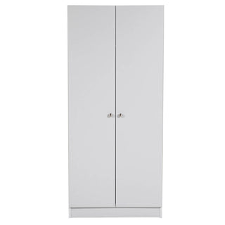 Leon Wooden Wardrobe With 2 Doors In Light Grey