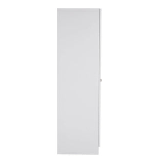 Leon Wooden Wardrobe With 2 Doors In Light Grey