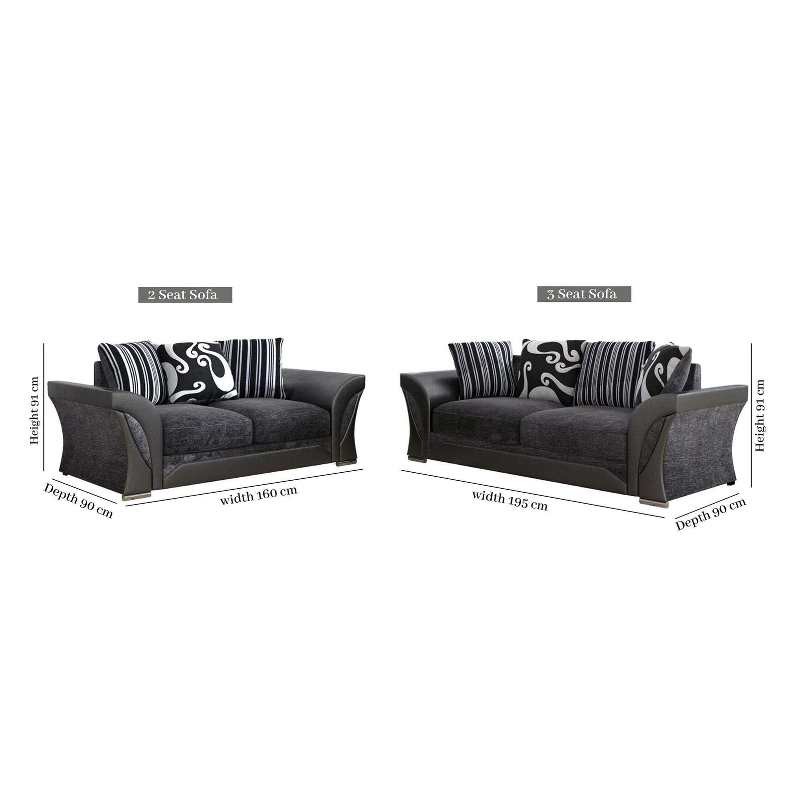 CHOICEWARDROBE Fabric 3+2 and Corner Sofa Set for Modern Living Spaces 3+2 in Beige – image 2