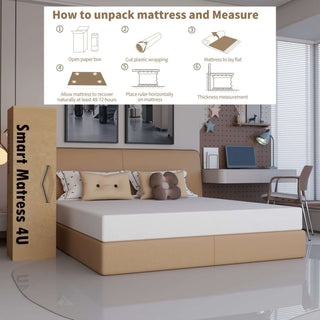 CHOICEWARDROBE High Density Hard Foam Mattress - Single 90cmx190cm in White – image 1
