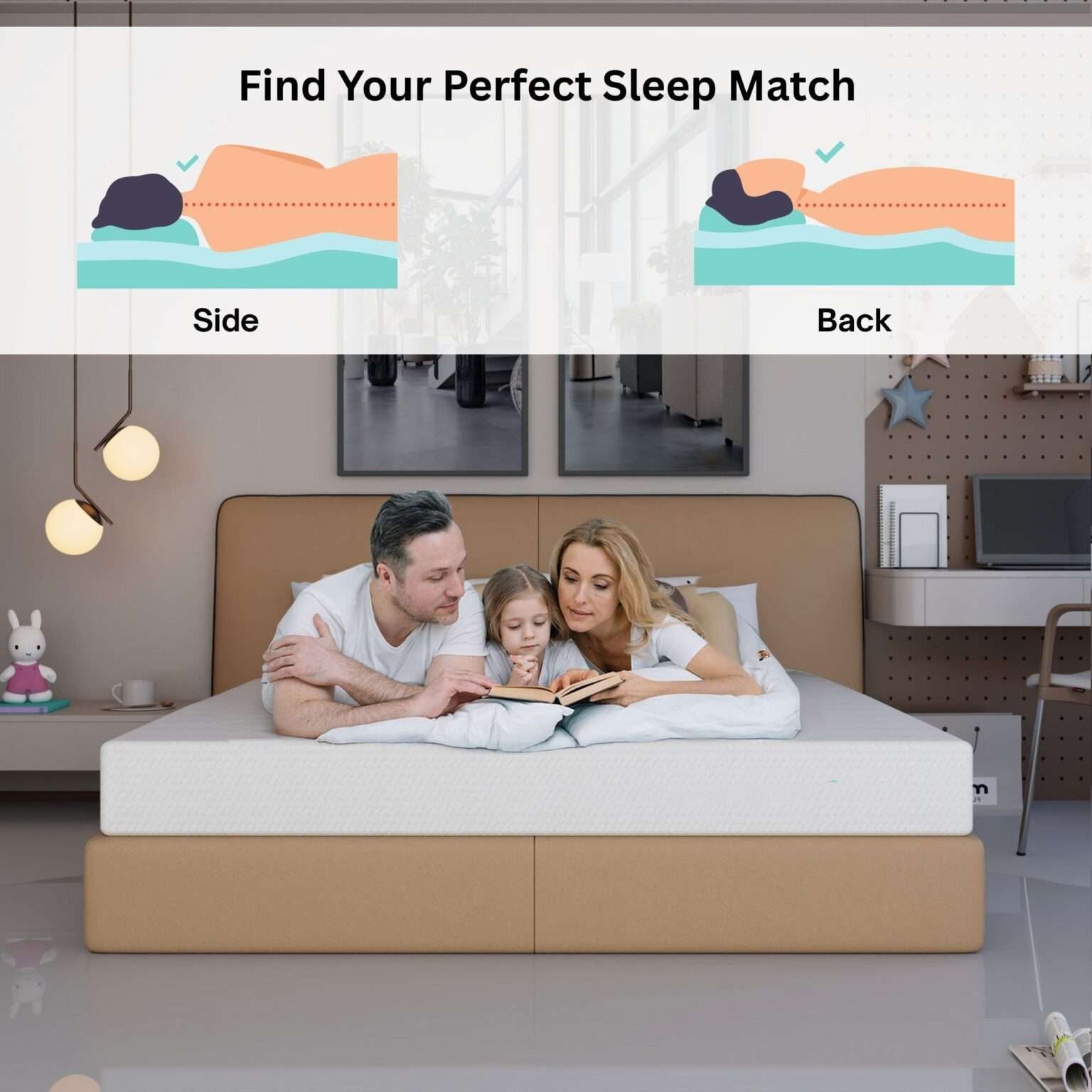 CHOICEWARDROBE High Density Hard Foam Mattress - Single 90cmx190cm in White – image 3