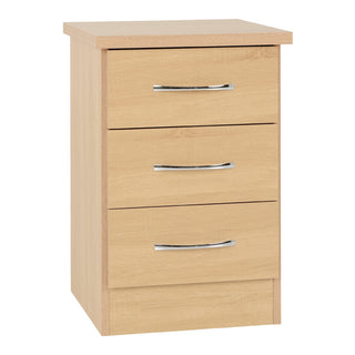Mack Wooden Bedroom Set With 3 Doors Wardrobe In Sonoma Oak