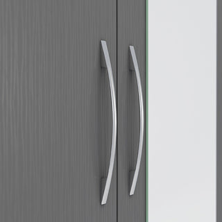 Mack Wooden Wardrobe With 2 Doors In Grey