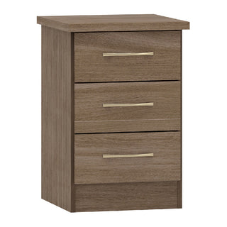 Mack Wooden Furniture Set With 4 Doors Wardrobe In Rustic Oak