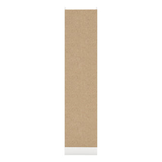 CHOICEWARDROBE Modara White High Gloss Wardrobe – 1 Door with Drawer | Slim 40 cm Space-Saving Storage