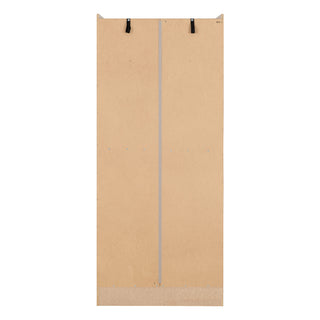 CHOICEWARDROBE Modara Light Oak & Grey High Gloss Wardrobe – 2 Door | 78 cm Modern Bedroom Storage