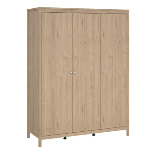 Macron Wooden Wardrobe With 3 Doors In Oak