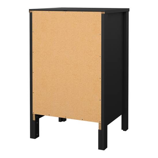 Madrid 3-Drawer Bedside Table – Matt Black – image 5