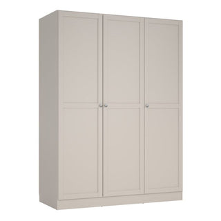 Manfred 147cm 3-door framed wardrobe in cashmere