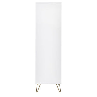 Marius Wooden Wardrobe With 2 Doors 1 Drawer In Matt White