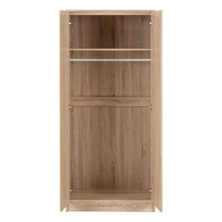 Mcgowen Wooden Bedroom Furniture Set 2 Doors Wardrobe In Oak