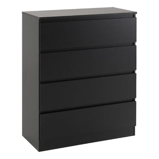 Mcgowen Wooden Furniture Set With 2 Doors Wardrobe In Black