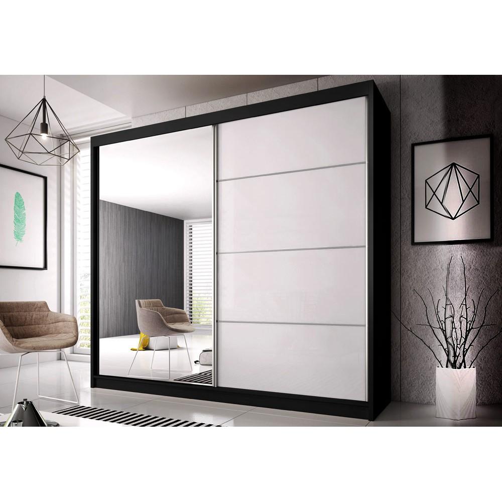 Multi 35 Sliding Mirror Door Wardrobe 233cm - Oak Sonoma – image 2