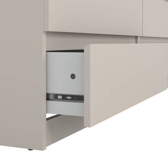 Naia 153.6cm Wide 6-Drawer Chest – Beige – image 7