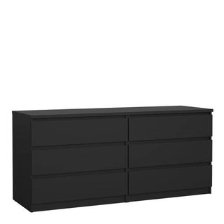 Naia 153.6cm Wide 6-Drawer Chest – Black – image 1