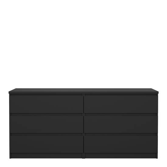 Naia 153.6cm Wide 6-Drawer Chest – Black – image 2