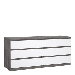 Naia 153.6cm Wide 6-Drawer Chest – Grey – image 1