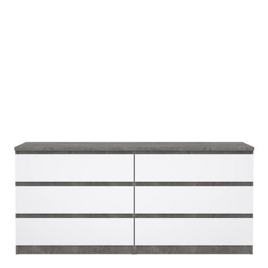 Naia 153.6cm Wide 6-Drawer Chest – Grey – image 2