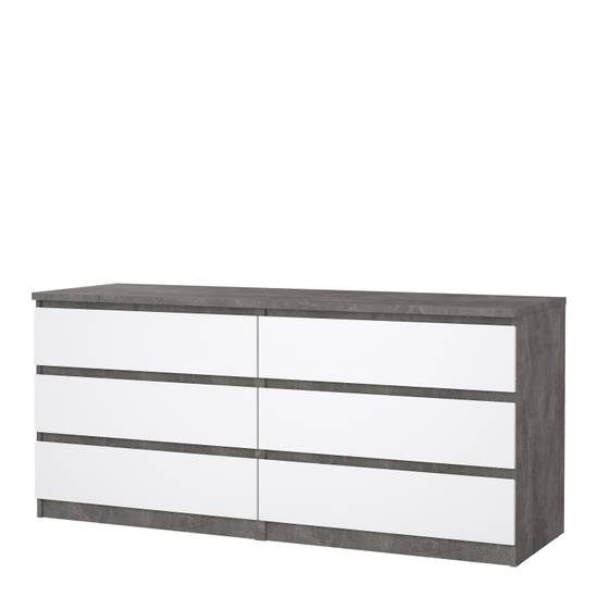 Naia 153.6cm Wide 6-Drawer Chest – Grey – image 3