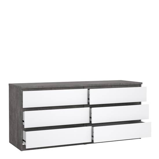 Naia 153.6cm Wide 6-Drawer Chest – Grey – image 4