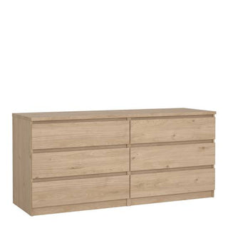 Naia 153.6cm Wide 6-Drawer Chest – Light Oak – image 1