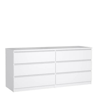 Naia 153.6cm Wide 6-Drawer Chest – White – image 1