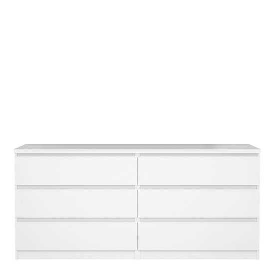 Naia 153.6cm Wide 6-Drawer Chest – White – image 2