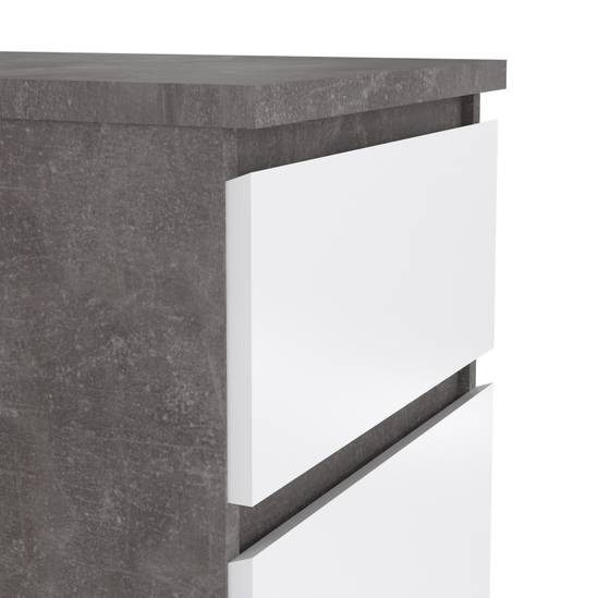 Naia 40.2cm Narrow 5-Drawer Chest – Grey – image 6